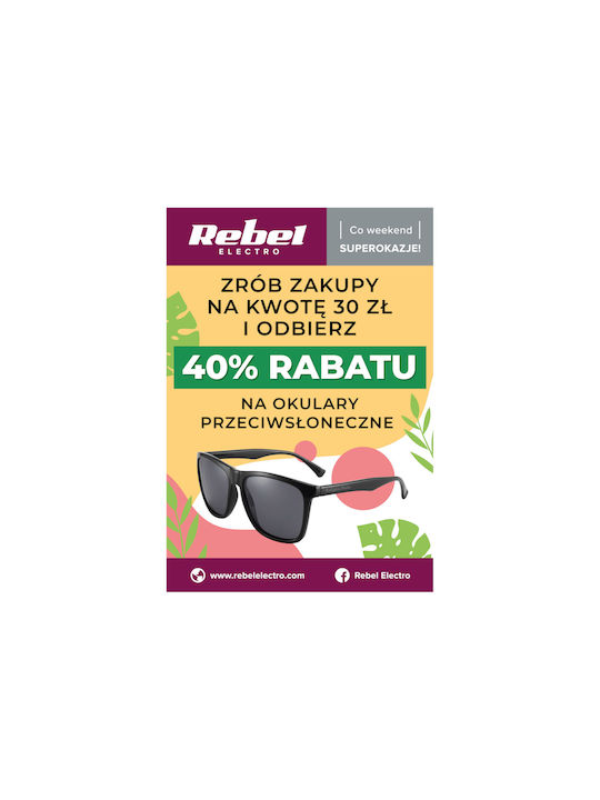 Rebel Electro Poster Promotion On Glasses Rebel Electro Poster Promotion On Glasses