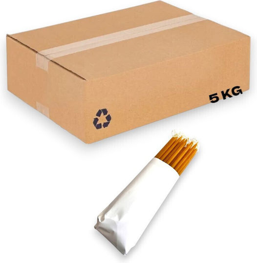 Lumânare Ecleziastică din Parafină Galbenă 5 Kg Nr.1 – 20cm