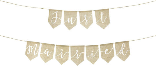 Jute-Girlande "Just Married" 2 Stück