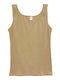 Mit Spaghetti-Träger Beige Damen T-Shirt