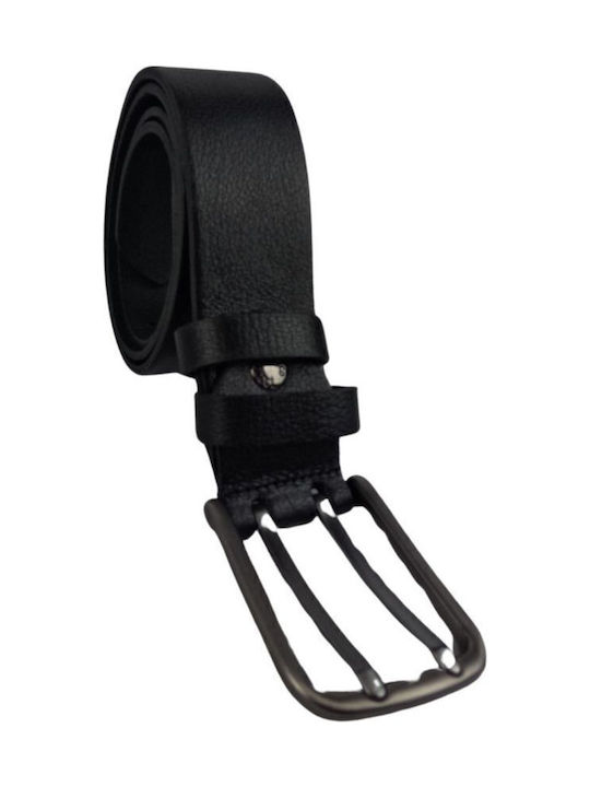 Classic Men's Leather Belt Dac Shop Deep Black
