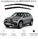 Heko Set of Windbreakers Front Car Dark Fime for Mercedes-Benz GLE 2019+ 2pcs