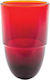 Glass Vigil Oil Lamp Red Size 11 X 7 cm