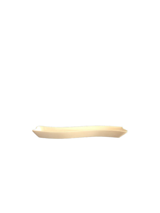 Galifas Serving Platter Rectangular made of Porcelain White 33cm
