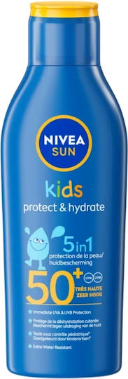 Nivea Sun Kids Protect & Ηydrate 5 in 1 Waterproof Kids Sunscreen Emulsion SPF50 200ml