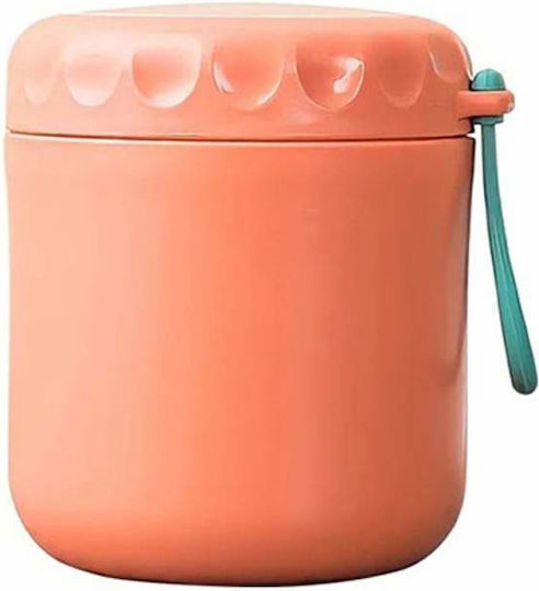 Bol Termic Siks cu Lingură pentru Supă Inclusă din Oțel Inoxidabil 430 Ml Mini Termos pentru Prânz Portocaliu Bol Termic Siks cu Lingură pentru Supă Inclusă din Oțel Inoxidabil 430 Ml Mini Termos pentru Prânz Portocaliu