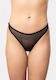 Στρινγκ Cottonhill Shine Strass Ch4561-μαύρο