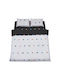 Heinner Duvet Cover Set Double with 2 Pillowcases & 1 Sheet 200x220 Multicolored
