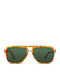 Smooder Unisex Sonnenbrille mit Braun Schildkröte Kunststoff Gestell X043