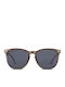 Smooder Unisex Sonnenbrille mit Gray Holz Gestell und Gray Linse X002