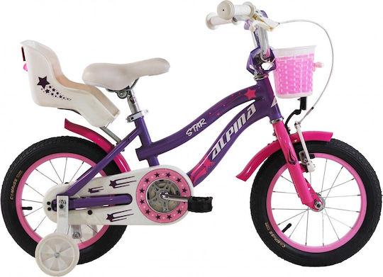 Alpina Star 16" Детски Велосипед Градски Лилав