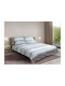 Matex Duvet Cover Set Cotton Queen with 2 Pillowcases 220x200 Multicolored