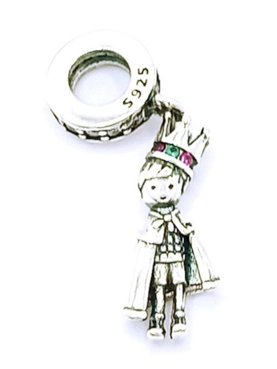 PS Silver Charm Cu Pietre Din Argint Cu Zircon