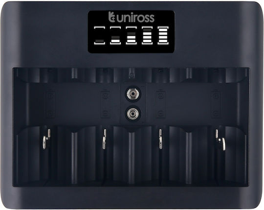 Uniross UCU008 Fast 2hr USB Charger AA AAA C D 9V Battery Charger