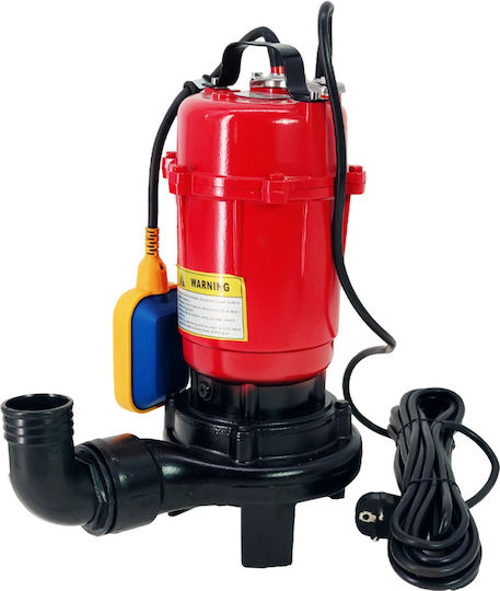 Pompa submersibilă pentru apă murdară cu cuțit de tocare, plutitor, Ddt Professional Wqcd 3000 W, max 18 m³/h