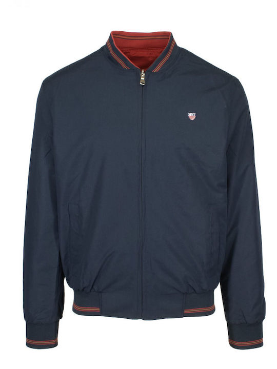 Jacket Blue, Burgundy