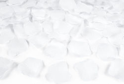 Petale de Trandafir Albe din Material Textil 100 Bucăți