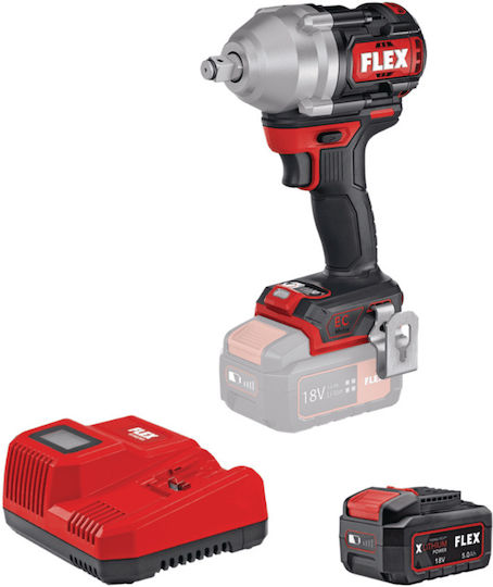 Flex IW 1/2" 750 18.0-EC/ 5.0 Set Impact Wrench Battery 18V 1x5Ah with Socket 1/2"