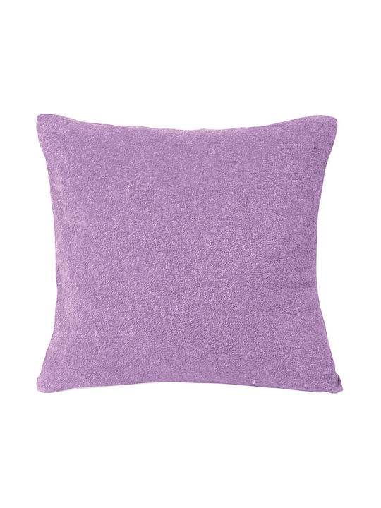 Matex Διακοσμητική Μαξιλαροθήκη Fleece Λιλά 40x...