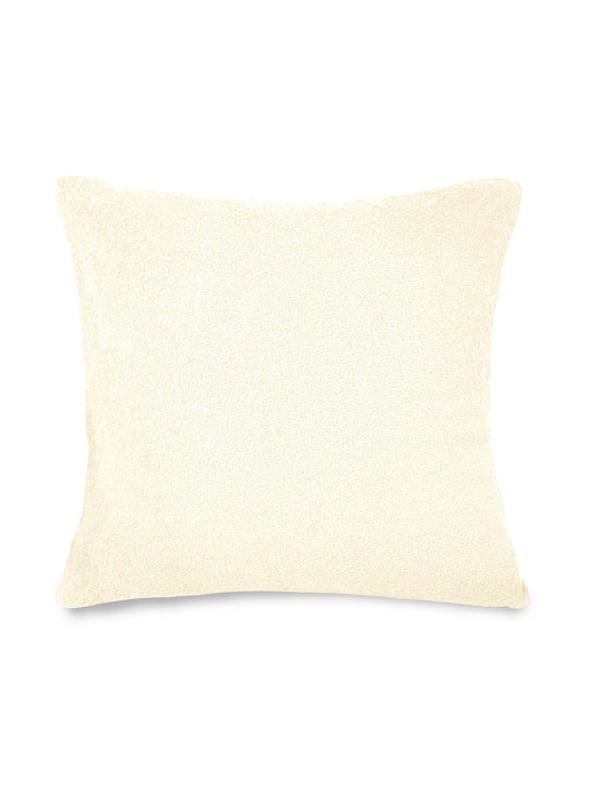 Matex Διακοσμητική Μαξιλαροθήκη Fleece Μπεζ 40x...