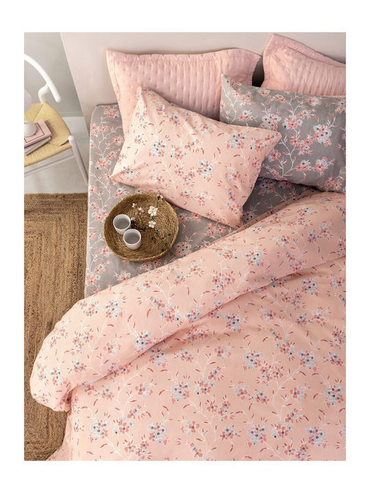 Palamaiki Bettwäsche-Set Überdoppel mit Gummiband 170x200+30cm. Fashion Life Fl6261 FL6261 4Stück
