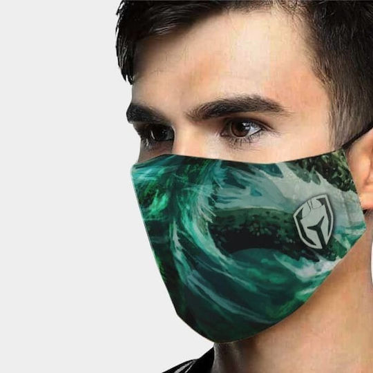 Athlon Protective Mask Fabric Large Kids Green FM20-1835 1pcs