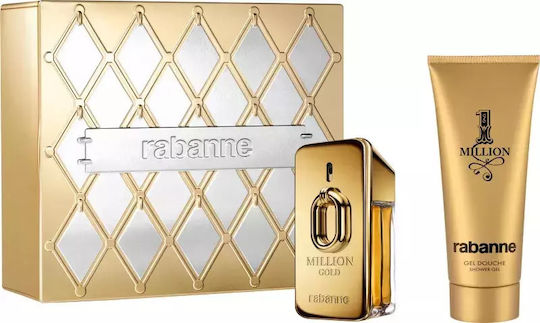 Rabanne Million Gold Ανδρικό Σετ με Eau de Parfum και Shower Gel
