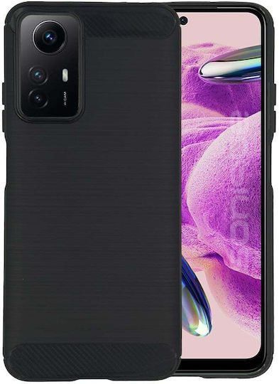 Sonique Carbon Brushed Silicone Case for Xiaomi Redmi Note 12s Black