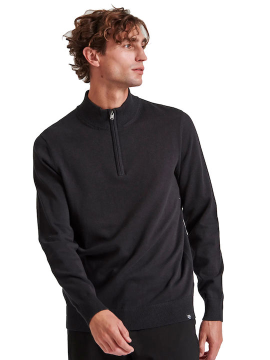 Funky Buddha Langarm-Pullover Black