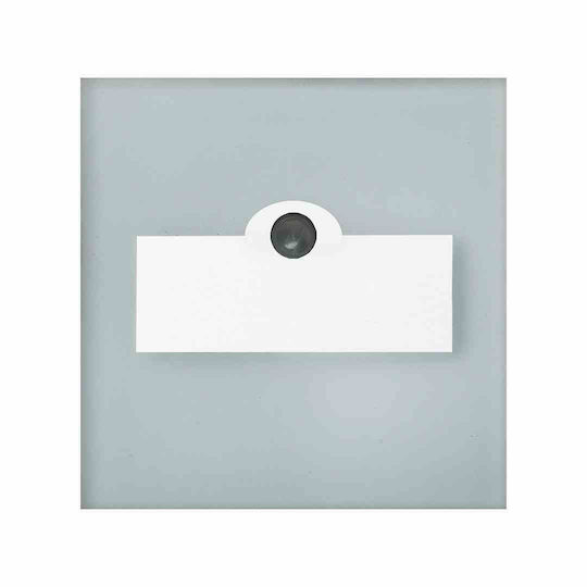 Eko Light Επιτοίχιο Εξωτερικό Φωτιστικό LED με Φυσικό Λευκό Φως