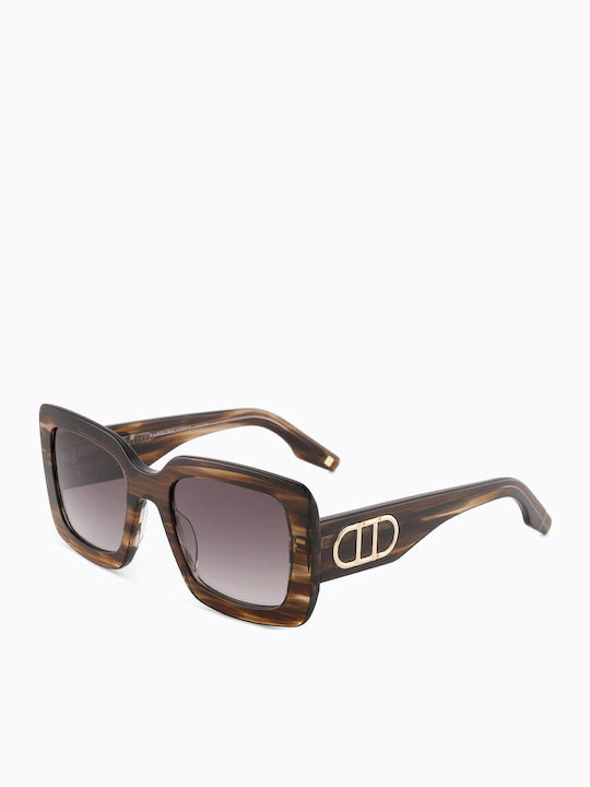 Carolina Lemke Unisex Sunglasses with Brown Tartaruga Frame  display picture 3