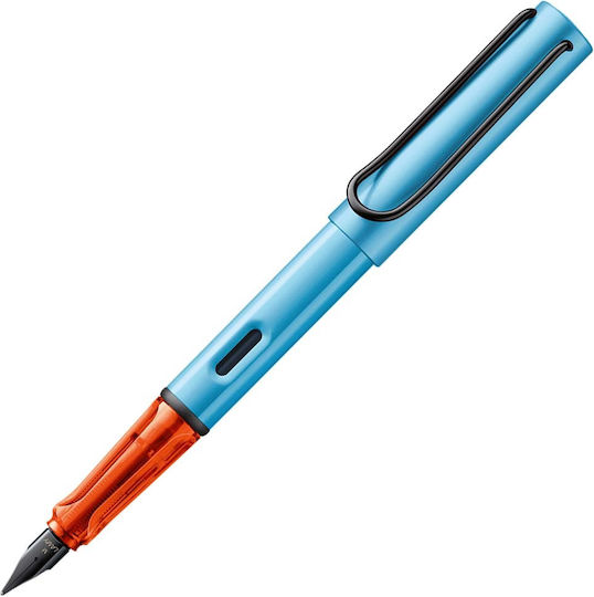 Lamy Al-star Writing Pen Fine Blue made of Aluminum with Blue Ink