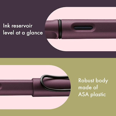 Lamy Safari Writing Pen Fine Black made of Plastic with Blue Ink