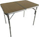 Hupa Table Aluminum for Camping Foldable in Case 90x60x70cm Brown
