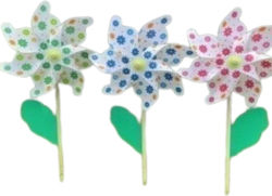 Pinwheel 57cm Polka Dot Flowers Ø24cm