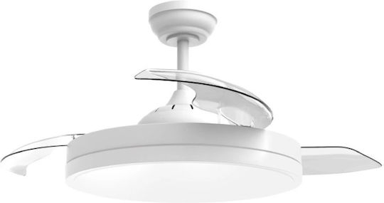 Aca Ventilator De Tavan 106cm Cu Lentile De Mărire Negru