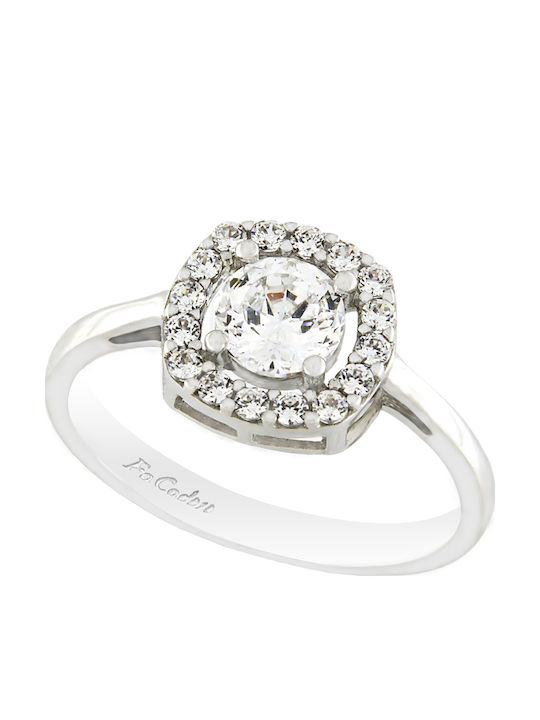 Fa Cad'oro Единичен камък от Бяло злато 14K