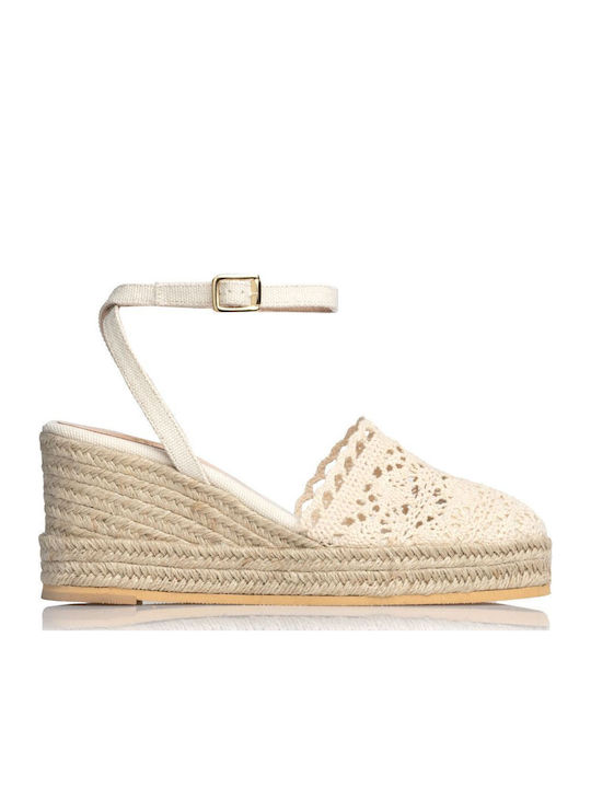 Sante Platforme Dama Tip Espadrile Bej