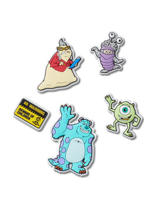 Crocs Джибитс Брошки Monsters Inc Многоцветни 5бр