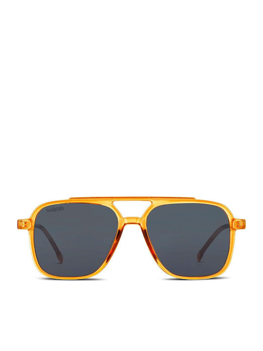 Smooder Unisex Sonnenbrille mit Gold Metall Gestell und Gray Linse COS06