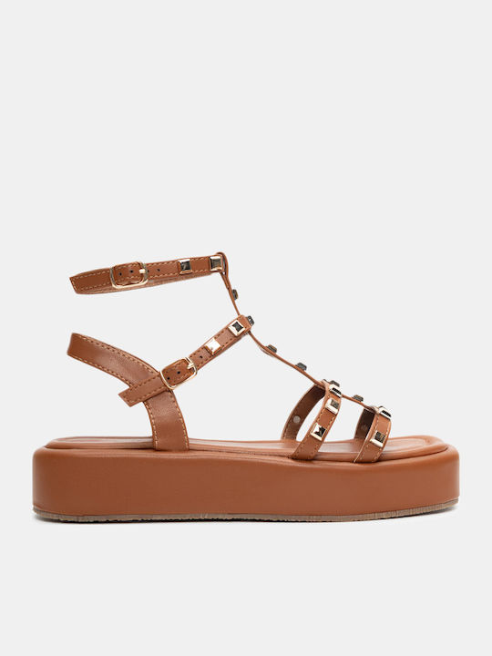 Luigi Дамски Сандали Flatforms Кафяви
