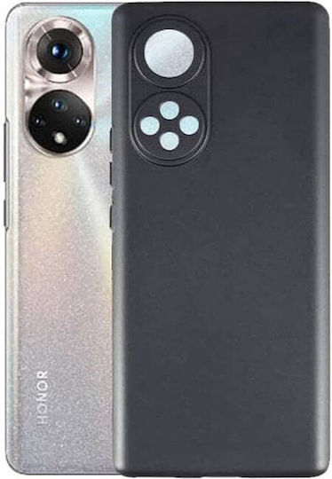 Umschlag Rückseite Silikon Schwarz (Huawei Nova 9 / Honor 50 5G / Ehre 50 Pro)