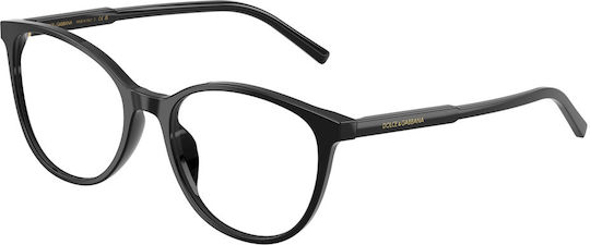 Dolce Gabbana Dg3425 501 Women's Eyeglass Frames Plastic Black 52 Mm