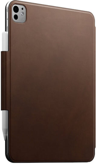 Nomad Folio Flip Cover Δερμάτινη Καφέ (iPad Pro 11)