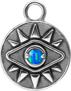 Crazy Needles Threaded Motif for Jewelry in Shape Eye