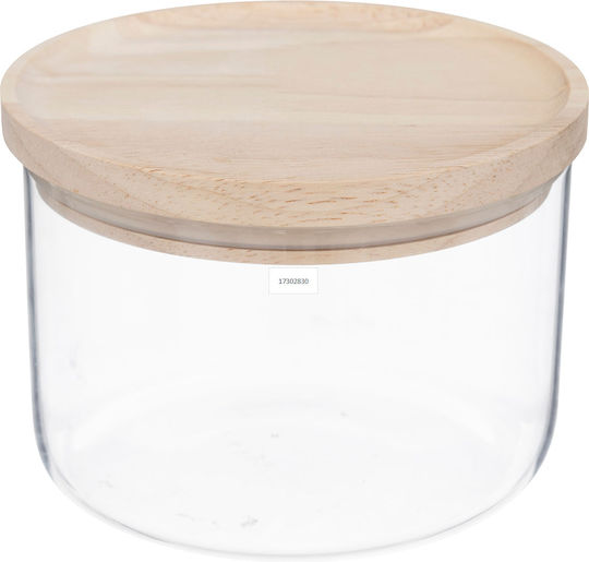 5Five General Use Glass Jar with Airtight Lid Transparent 650ml