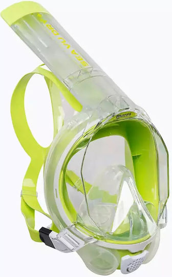 Mască de snorkeling cu față întreagă Mares Sea Vu Dry + Alb Lime