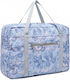 Miss Lulu Reisetasche Hellblau Stoff