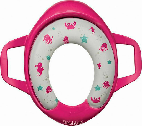 Bbluv Toddler Toilet Seat Poti Fuchsia with Handles and Cushion