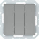 Switch 3gang Grey P510-030-02 Qr1000